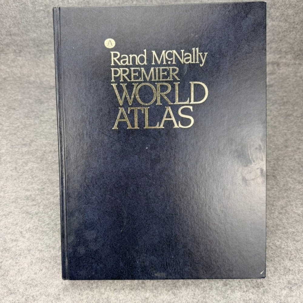 Rand McNally Premier World Atlas 1987 Hardcover Vintage World Maps 528-83400-2